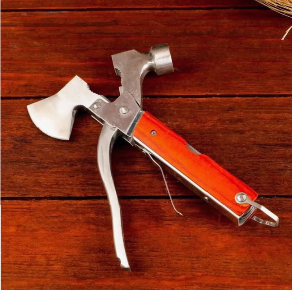 Мультитул - Молоток 10 в 1 для туризма и отдыха, мультиинструмент в чехле